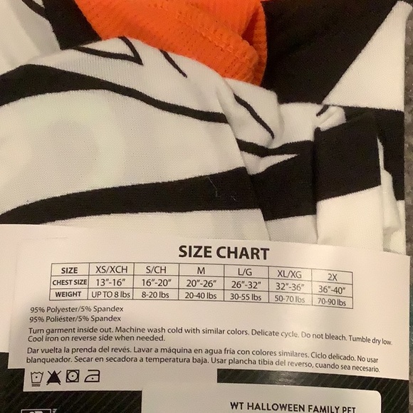 NWT Halloween PJ for Pets. Glows in the dark! - Picture 3 of 3